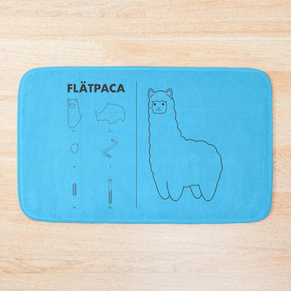 Item preview, Flatpaca flat pack Alpaca - Blue designed and sold by animinimal.