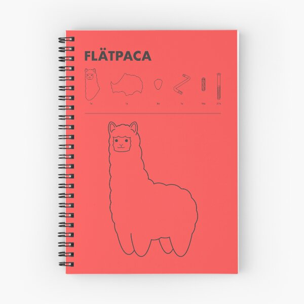 Item preview, Flatpaca flat pack Alpaca - Red designed and sold by animinimal.