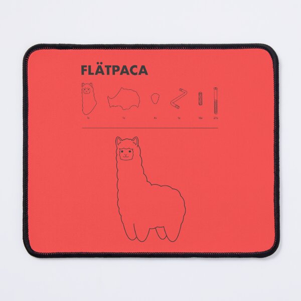 Item preview, Flatpaca flat pack Alpaca - Red designed and sold by animinimal.
