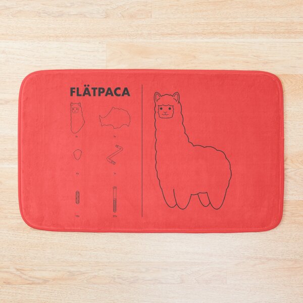 Item preview, Flatpaca flat pack Alpaca - Red designed and sold by animinimal.