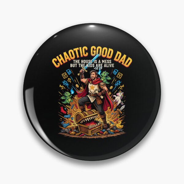 Item preview, Chaotic Good Dad The House is A Mess But The Kids are Alive Legendary Dad Humor designed and sold by Redgiant87x.