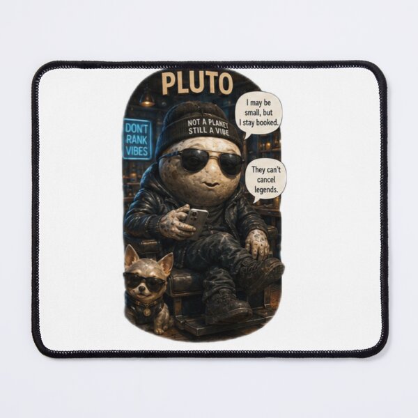 Item preview, PLUTO-I MAY BE SMALL BUT I STAY BOOKED designed and sold by PLANET GOSSIP.