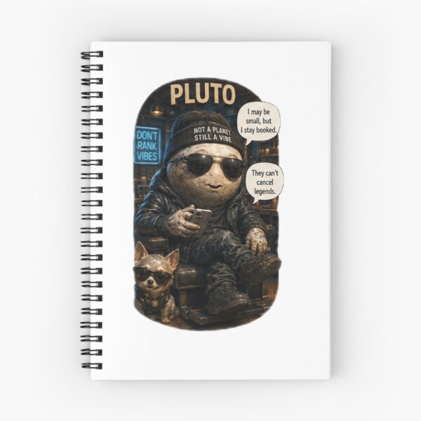 Item preview, PLUTO-I MAY BE SMALL BUT I STAY BOOKED designed and sold by PLANET GOSSIP.