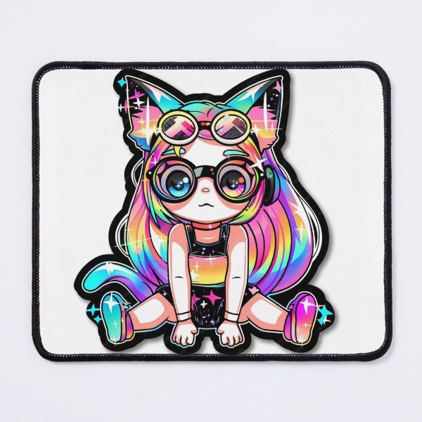 Item preview, anime girl cat gamers designed and sold by ARVI'S ART STUDIO.