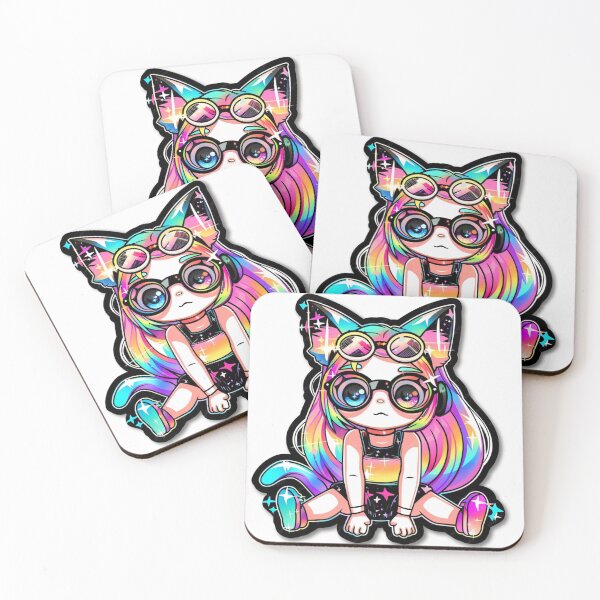 Item preview, anime girl cat gamers designed and sold by ARVI'S ART STUDIO.
