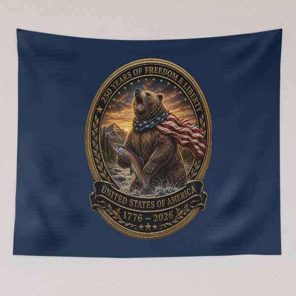 Item preview, Patriotic Bear 250 Years of Freedom designed and sold by FREENATION2026.
