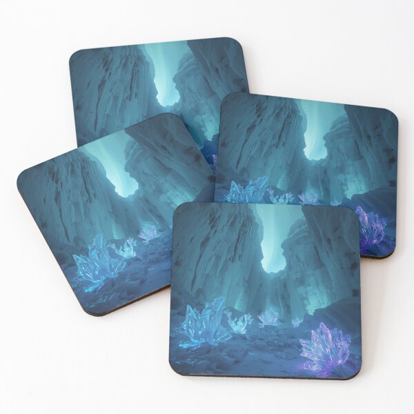 Item preview, Quantum Ice Canyon Alien Fantasy Landscape designed and sold by Luminous Wilds.