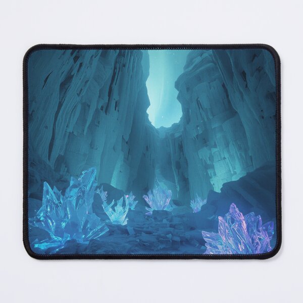 Item preview, Quantum Ice Canyon Alien Fantasy Landscape designed and sold by Luminous Wilds.