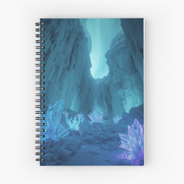 Item preview, Quantum Ice Canyon Alien Fantasy Landscape designed and sold by Luminous Wilds.