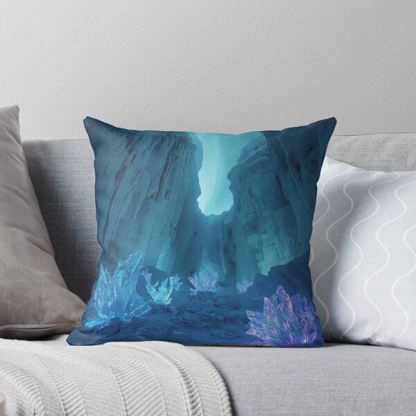 Item preview, Quantum Ice Canyon Alien Fantasy Landscape designed and sold by Luminous Wilds.