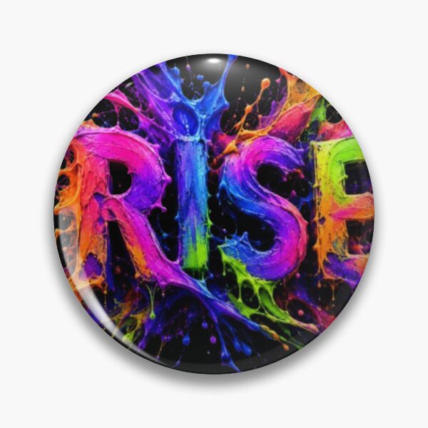 Item preview, ​Vibrant Paint Splatter RISE Typography Art designed and sold by Pawar1999.