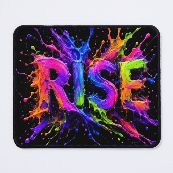 Item preview, Vibrant Paint Splatter RISE Typography Art designed and sold by Pawar1999.