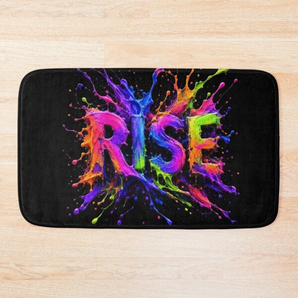 Item preview, ​Vibrant Paint Splatter RISE Typography Art designed and sold by Pawar1999.