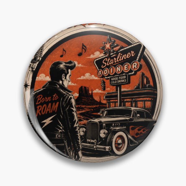 Item preview, Explore New Horizons Rockabilly Road Trip Vintage Hot Rod Design designed and sold by ObsidianUruk.