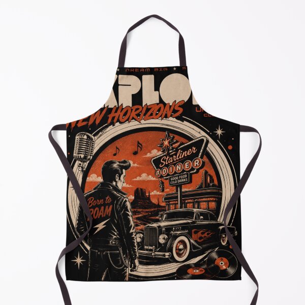Item preview, Explore New Horizons Rockabilly Road Trip Vintage Hot Rod Design designed and sold by ObsidianUruk.