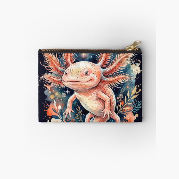 Item preview, Cute Watercolor Axolotl Galaxy Art | Pink Axolotl Lover Gift designed and sold by Biedroneczka.