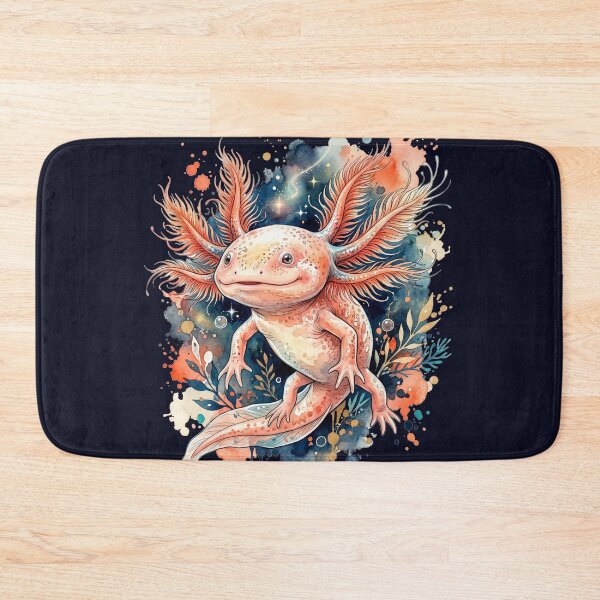 Item preview, Cute Watercolor Axolotl Galaxy Art | Pink Axolotl Lover Gift designed and sold by Biedroneczka.