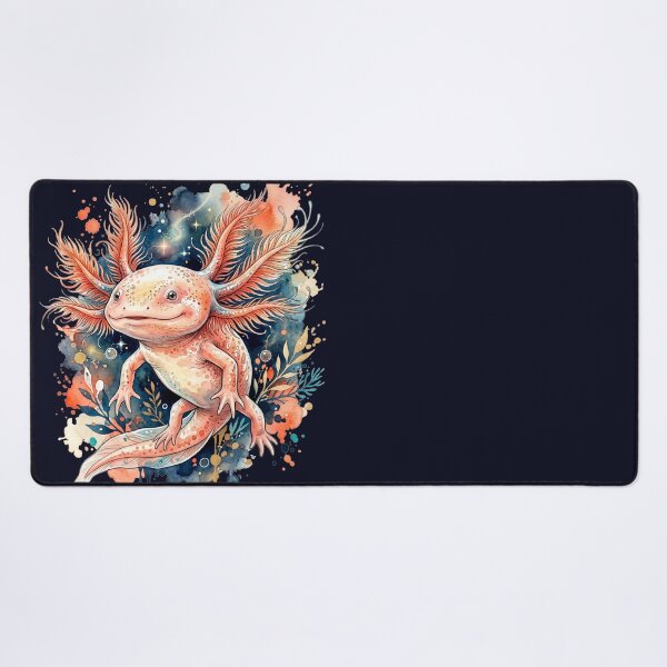 Item preview, Cute Watercolor Axolotl Galaxy Art | Pink Axolotl Lover Gift designed and sold by Biedroneczka.