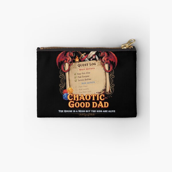 Item preview, Chaotic Good Dad The House is A Mess But The Kids are Alive Funny RPG Parenting designed and sold by Redgiant87x.