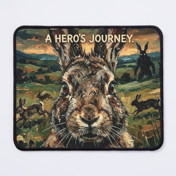 Item preview, A Hero's Journey. Finding the New Home. – Watership Down Fine Art Print designed and sold by Art's Diner.