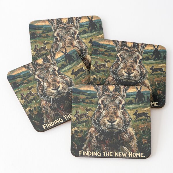 Item preview, A Hero's Journey. Finding the New Home. – Watership Down Fine Art Print designed and sold by Art's Diner.