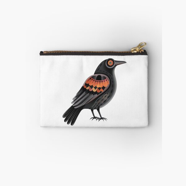 Item preview, Scandinavian Folk Art, Crow With Flower designed and sold by xiao xuans.