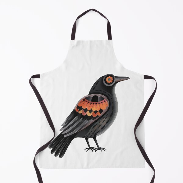 Item preview, Scandinavian Folk Art, Crow With Flower designed and sold by xiao xuans.