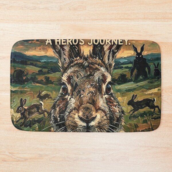 Item preview, A Hero's Journey. Finding the New Home. – Watership Down Fine Art Print designed and sold by Art's Diner.