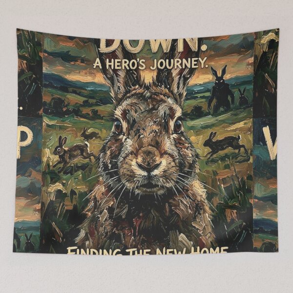 Item preview, A Hero's Journey. Finding the New Home. – Watership Down Fine Art Print designed and sold by Art's Diner.