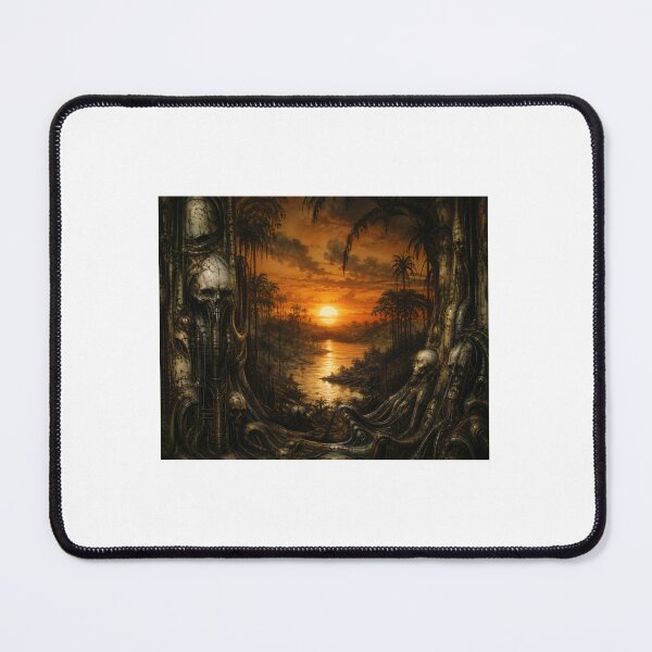 Item preview, Gothic biomechanical sunset landscape designed and sold by AmbiM.