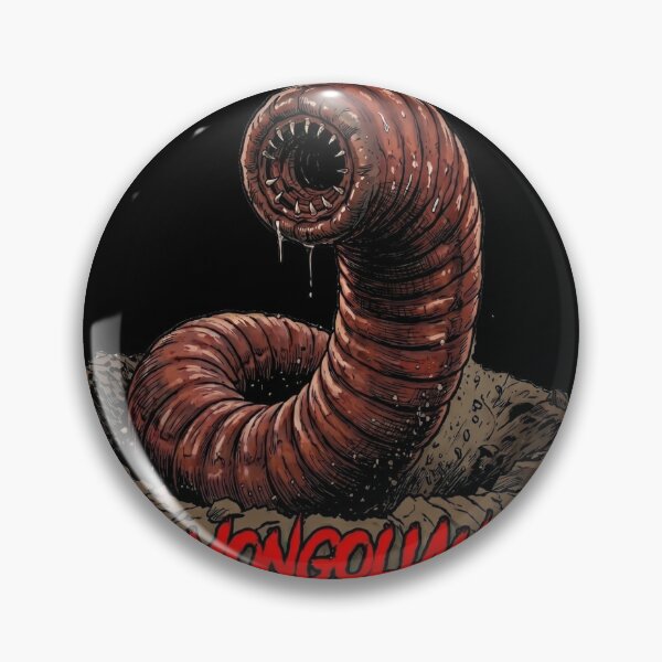 Item preview, Mongolian Death Worm Cryptid Horror Art designed and sold by redsharkuk.