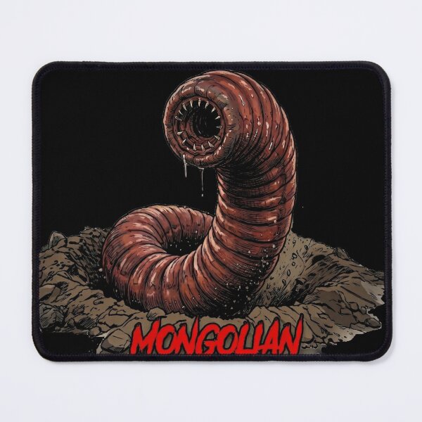 Item preview, Mongolian Death Worm Cryptid Horror Art designed and sold by redsharkuk.