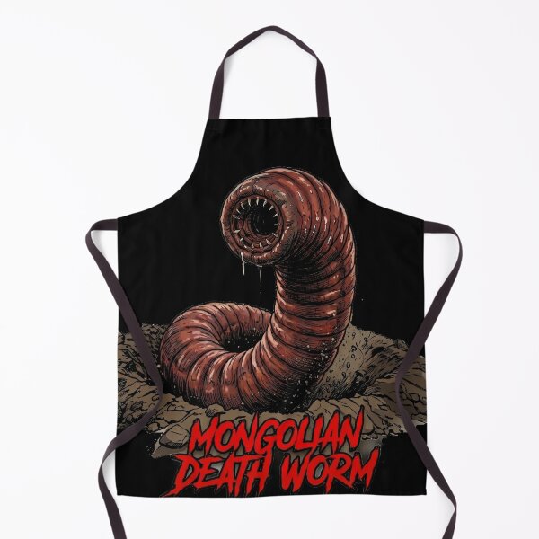 Item preview, Mongolian Death Worm Cryptid Horror Art designed and sold by redsharkuk.