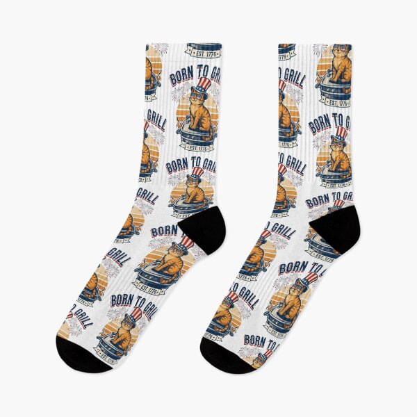 Item preview, BBQ King Patriotic Cat designed and sold by WikaKowalczyk.