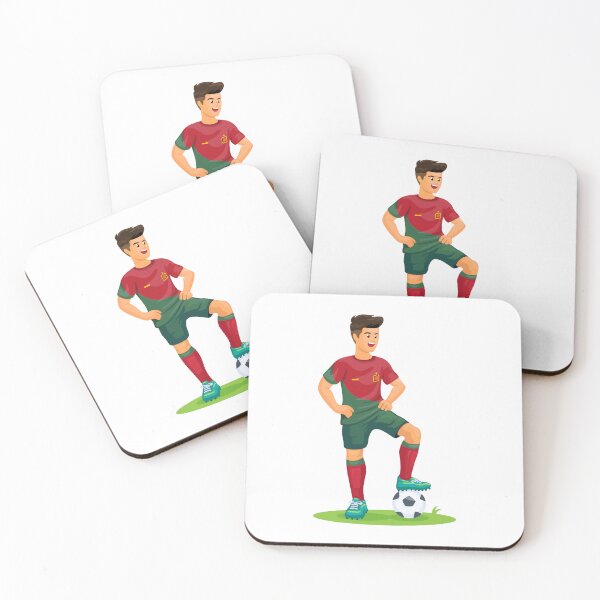 Item preview, Portuguese Soccer Star Illustration - Football Player Design designed and sold by debbiebento.