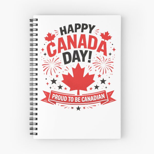 Item preview, Happy Canada Day Patriotic Maple Leaf Celebration T-Shirt Design designed and sold by CreativeNest Prints.