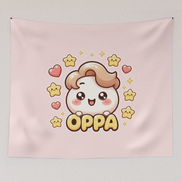 Aperçu de l'œuvre Mignon Oppa K-Drama Kawaii Cloud créée et vendue par NerdiPop.
