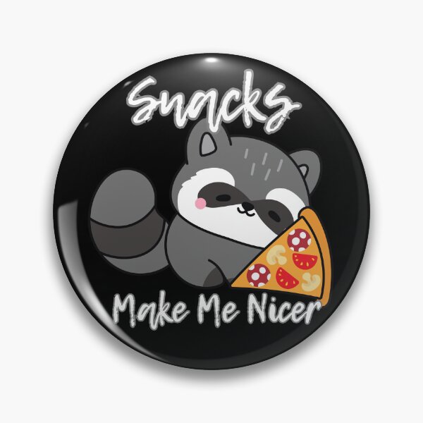 Item preview, Cute Raccoon Eating Pizza Snacks Make Me Nicer designed and sold by Kuzmier.