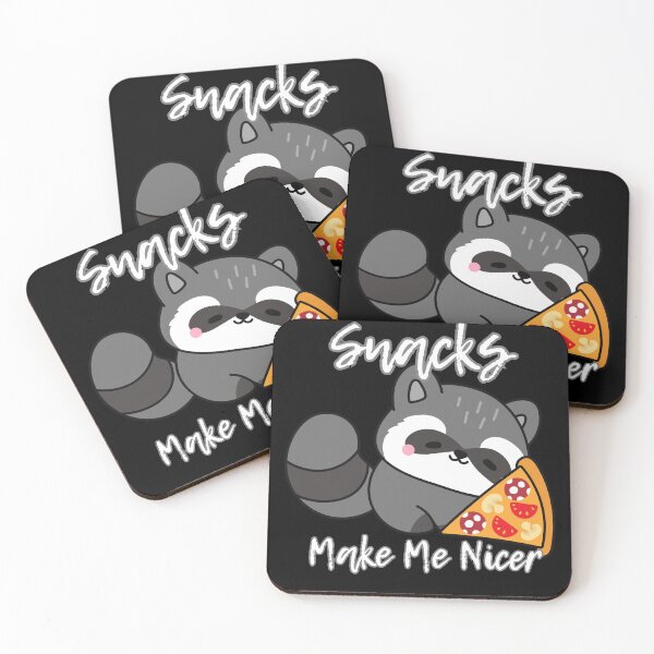 Item preview, Cute Raccoon Eating Pizza Snacks Make Me Nicer designed and sold by Kuzmier.
