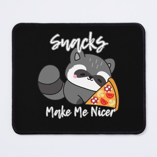 Item preview, Cute Raccoon Eating Pizza Snacks Make Me Nicer designed and sold by Kuzmier.