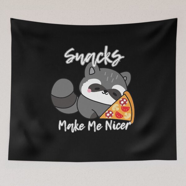 Item preview, Cute Raccoon Eating Pizza Snacks Make Me Nicer designed and sold by Kuzmier.