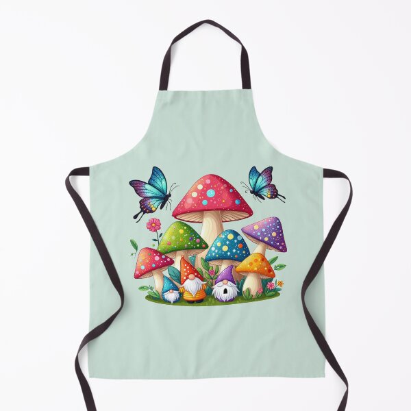 Item preview, Whimsical Gnomes Mushrooms and Butterflies designed and sold by NerdiPop.