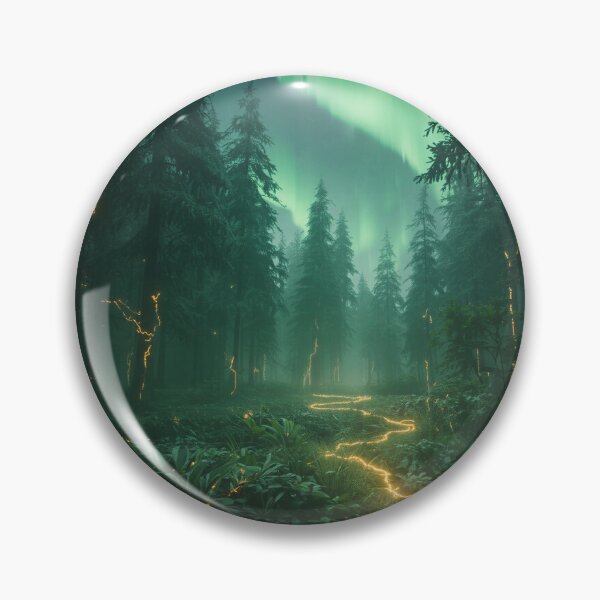 Item preview, Circuit Forest Neural Alien Fantasy Landscape designed and sold by Luminous Wilds.