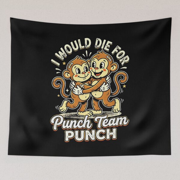 Item preview, Punch Team Punch Monkeys Friendshi designed and sold by graphixpolash.