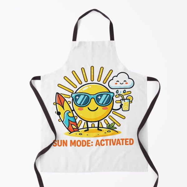 Item preview, Sun Mode Activated Cute Summer Sun Cartoon Surf Beach Fun Graphic designed and sold by MartBook.