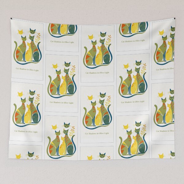 Item preview, Cat Shadows In Olive Light designed and sold by djovan.