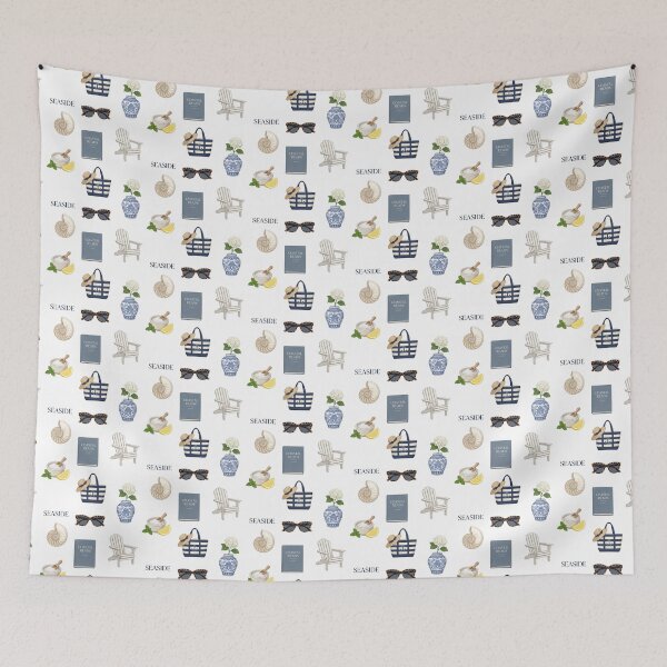 Item preview, Coastal Grandmother Aesthetic Seaside Cottage Slow Living Chic Art designed and sold by Osmose-Studio ⭐⭐⭐⭐⭐.