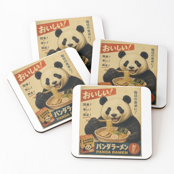 Item preview, Vintage Panda Ramen Poster | Retro Japanese Food Wall Art designed and sold by ExpressoJungle.