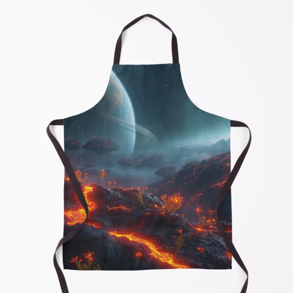 Item preview, Floating Lava Bloom Alien Fantasy Sky Landscape designed and sold by Luminous Wilds.