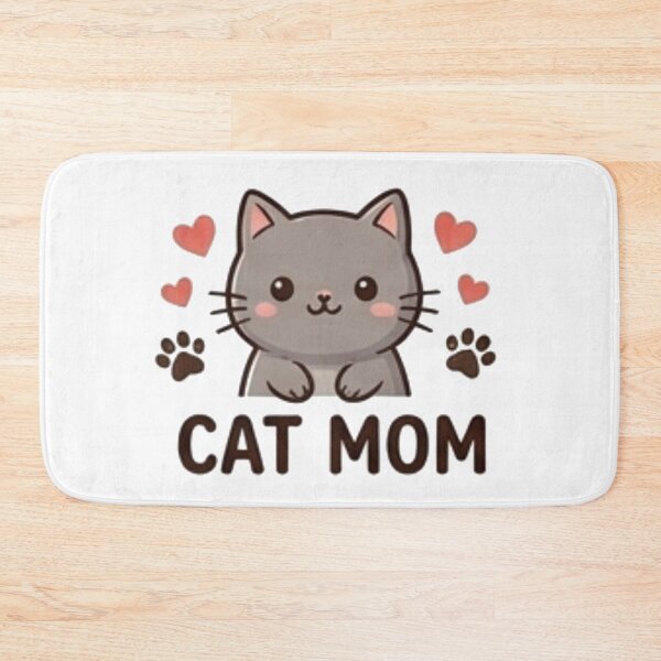Item preview, Cute Cat Mom Grey Kitten Hearts designed and sold by Rehnair.